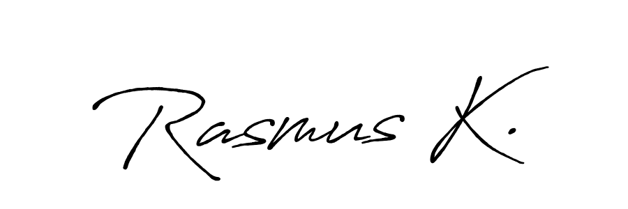 Also we have Rasmus K. name is the best signature style. Create professional handwritten signature collection using Antro_Vectra_Bolder autograph style. Rasmus K. signature style 7 images and pictures png