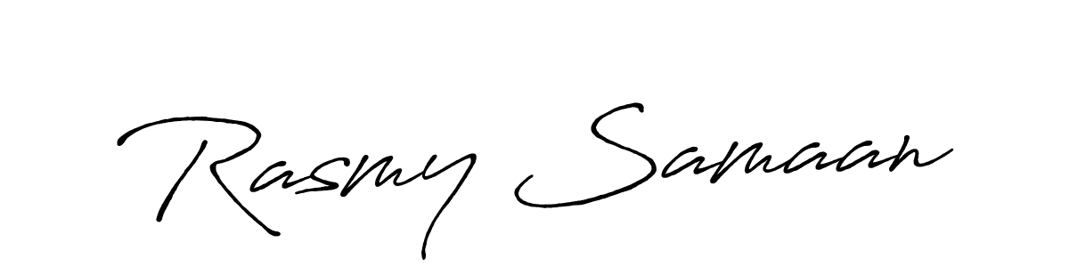 Make a short Rasmy Samaan signature style. Manage your documents anywhere anytime using Antro_Vectra_Bolder. Create and add eSignatures, submit forms, share and send files easily. Rasmy Samaan signature style 7 images and pictures png