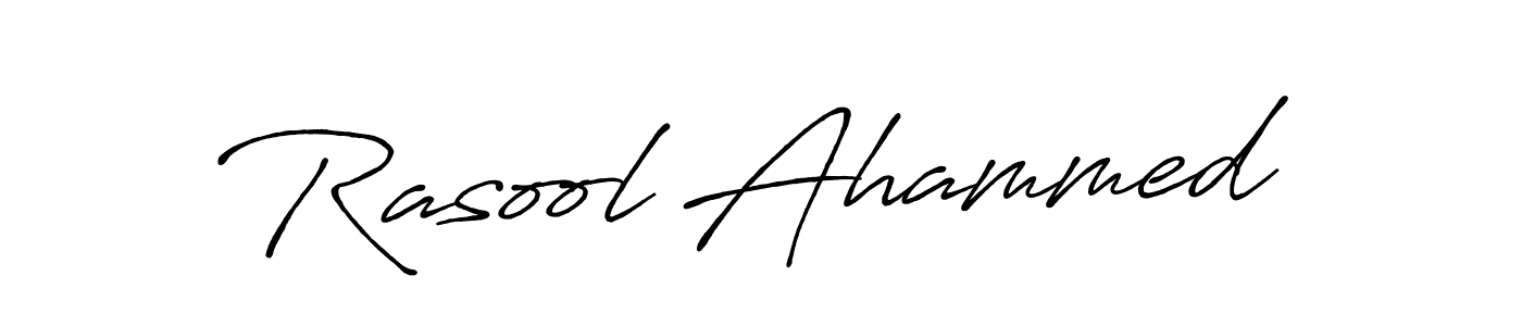 Also we have Rasool Ahammed name is the best signature style. Create professional handwritten signature collection using Antro_Vectra_Bolder autograph style. Rasool Ahammed signature style 7 images and pictures png