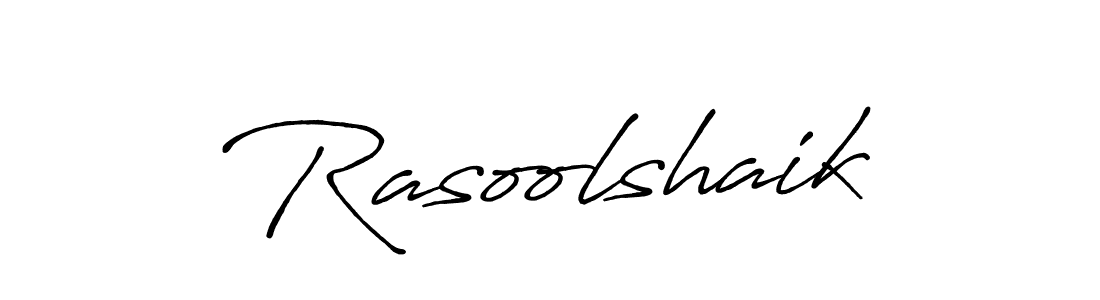 Rasoolshaik stylish signature style. Best Handwritten Sign (Antro_Vectra_Bolder) for my name. Handwritten Signature Collection Ideas for my name Rasoolshaik. Rasoolshaik signature style 7 images and pictures png