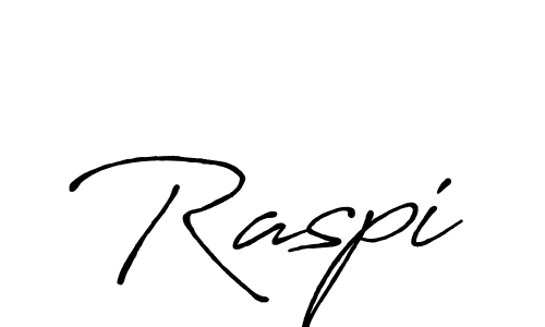 Use a signature maker to create a handwritten signature online. With this signature software, you can design (Antro_Vectra_Bolder) your own signature for name Raspi. Raspi signature style 7 images and pictures png