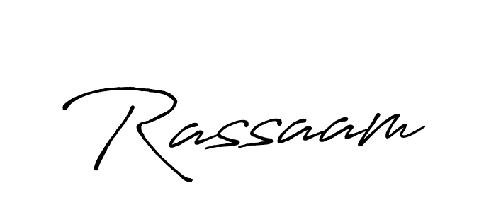 How to make Rassaam signature? Antro_Vectra_Bolder is a professional autograph style. Create handwritten signature for Rassaam name. Rassaam signature style 7 images and pictures png