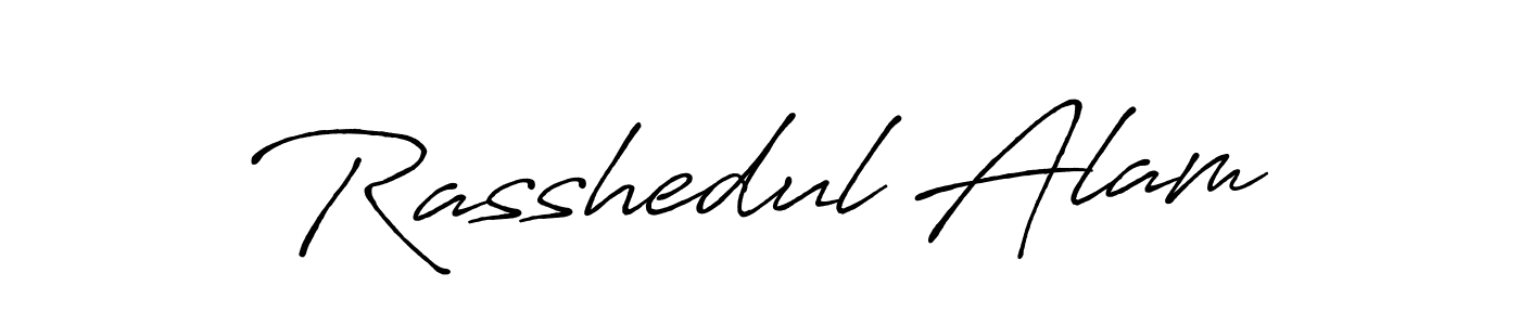 Similarly Antro_Vectra_Bolder is the best handwritten signature design. Signature creator online .You can use it as an online autograph creator for name Rasshedul Alam. Rasshedul Alam signature style 7 images and pictures png