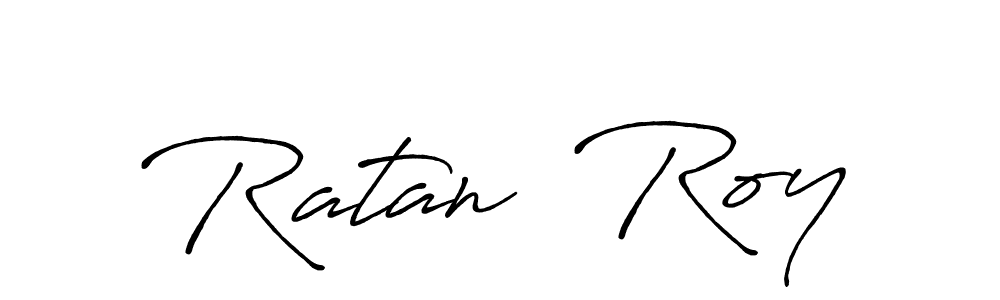 The best way (Antro_Vectra_Bolder) to make a short signature is to pick only two or three words in your name. The name Ratan  Roy include a total of six letters. For converting this name. Ratan  Roy signature style 7 images and pictures png