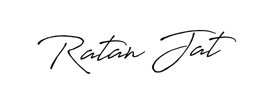 Make a beautiful signature design for name Ratan Jat. With this signature (Antro_Vectra_Bolder) style, you can create a handwritten signature for free. Ratan Jat signature style 7 images and pictures png