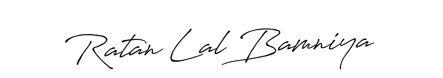 Ratan Lal Bamniya stylish signature style. Best Handwritten Sign (Antro_Vectra_Bolder) for my name. Handwritten Signature Collection Ideas for my name Ratan Lal Bamniya. Ratan Lal Bamniya signature style 7 images and pictures png