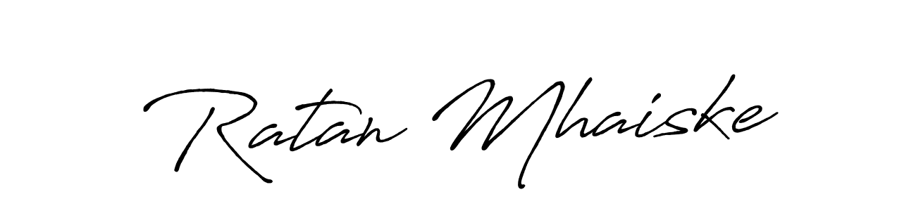 It looks lik you need a new signature style for name Ratan Mhaiske. Design unique handwritten (Antro_Vectra_Bolder) signature with our free signature maker in just a few clicks. Ratan Mhaiske signature style 7 images and pictures png