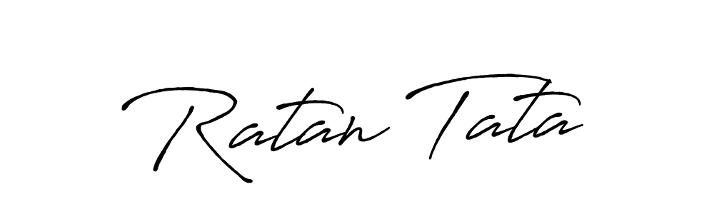 How to make Ratan Tata name signature. Use Antro_Vectra_Bolder style for creating short signs online. This is the latest handwritten sign. Ratan Tata signature style 7 images and pictures png