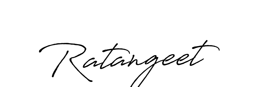 How to make Ratangeet signature? Antro_Vectra_Bolder is a professional autograph style. Create handwritten signature for Ratangeet name. Ratangeet signature style 7 images and pictures png