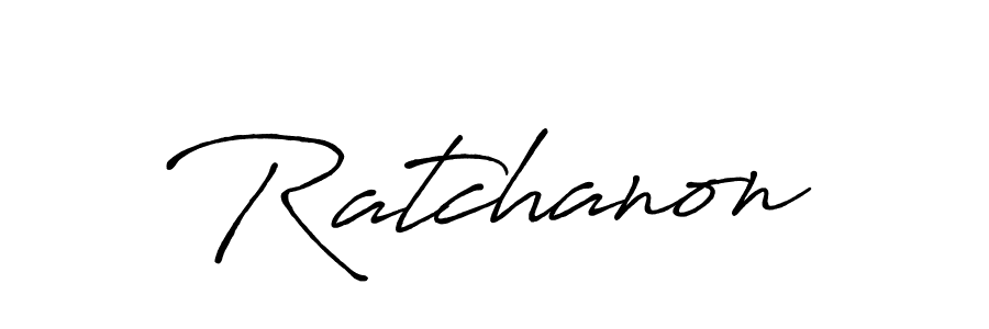 Design your own signature with our free online signature maker. With this signature software, you can create a handwritten (Antro_Vectra_Bolder) signature for name Ratchanon. Ratchanon signature style 7 images and pictures png