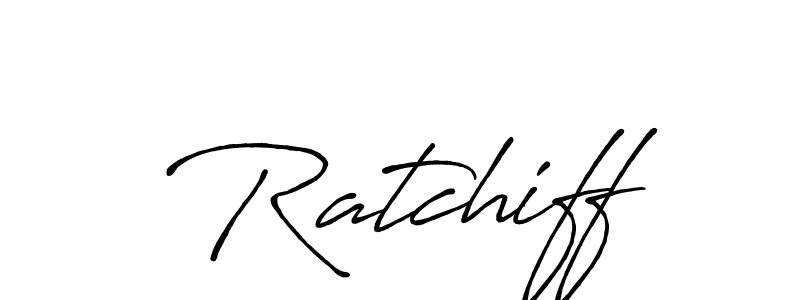 Make a beautiful signature design for name Ratchiff. With this signature (Antro_Vectra_Bolder) style, you can create a handwritten signature for free. Ratchiff signature style 7 images and pictures png