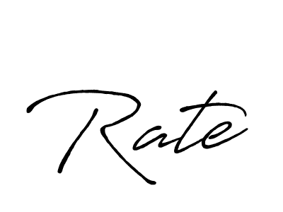 The best way (Antro_Vectra_Bolder) to make a short signature is to pick only two or three words in your name. The name Rate include a total of six letters. For converting this name. Rate signature style 7 images and pictures png