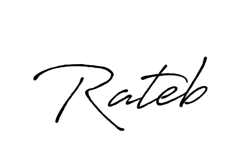 Create a beautiful signature design for name Rateb. With this signature (Antro_Vectra_Bolder) fonts, you can make a handwritten signature for free. Rateb signature style 7 images and pictures png