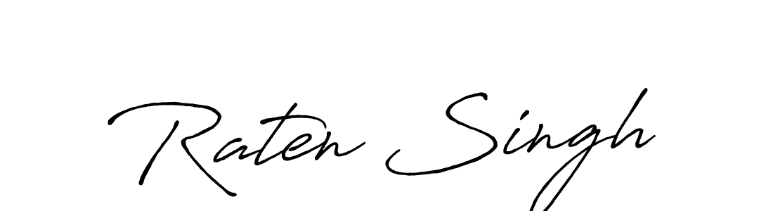 Raten Singh stylish signature style. Best Handwritten Sign (Antro_Vectra_Bolder) for my name. Handwritten Signature Collection Ideas for my name Raten Singh. Raten Singh signature style 7 images and pictures png