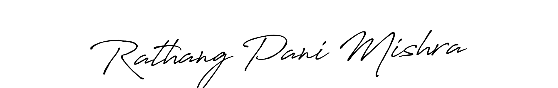 Similarly Antro_Vectra_Bolder is the best handwritten signature design. Signature creator online .You can use it as an online autograph creator for name Rathang Pani Mishra. Rathang Pani Mishra signature style 7 images and pictures png