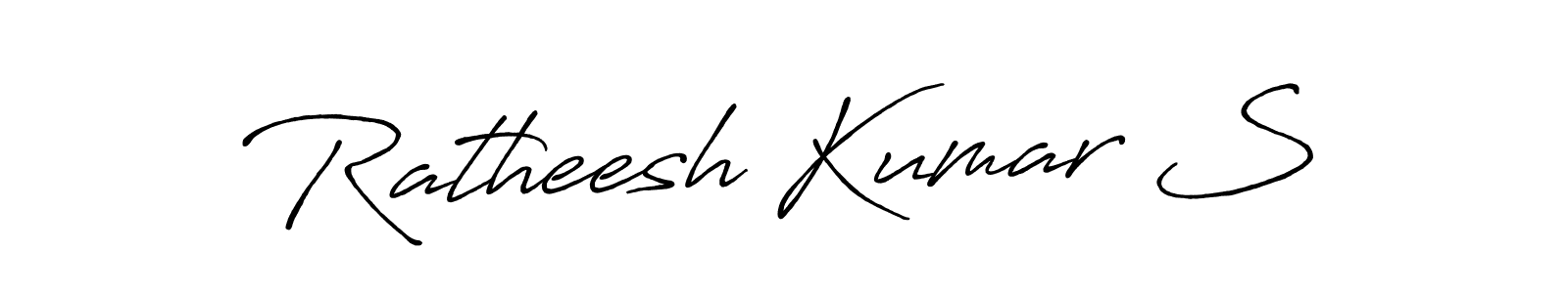 It looks lik you need a new signature style for name Ratheesh Kumar S. Design unique handwritten (Antro_Vectra_Bolder) signature with our free signature maker in just a few clicks. Ratheesh Kumar S signature style 7 images and pictures png