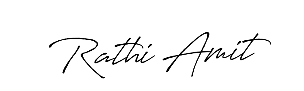 Design your own signature with our free online signature maker. With this signature software, you can create a handwritten (Antro_Vectra_Bolder) signature for name Rathi Amit. Rathi Amit signature style 7 images and pictures png