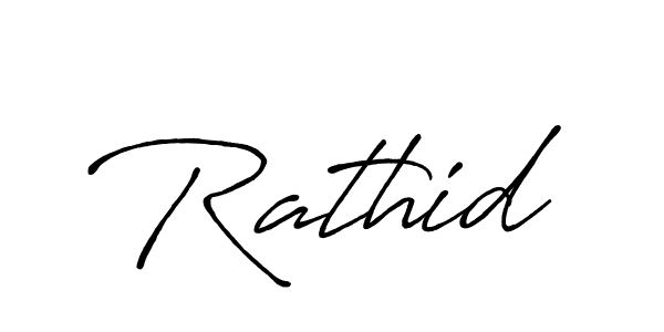 How to make Rathid name signature. Use Antro_Vectra_Bolder style for creating short signs online. This is the latest handwritten sign. Rathid signature style 7 images and pictures png