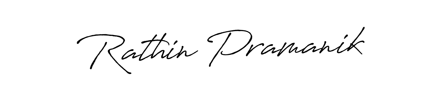 Rathin Pramanik stylish signature style. Best Handwritten Sign (Antro_Vectra_Bolder) for my name. Handwritten Signature Collection Ideas for my name Rathin Pramanik. Rathin Pramanik signature style 7 images and pictures png