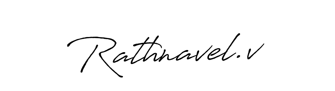 Rathnavel.v stylish signature style. Best Handwritten Sign (Antro_Vectra_Bolder) for my name. Handwritten Signature Collection Ideas for my name Rathnavel.v. Rathnavel.v signature style 7 images and pictures png