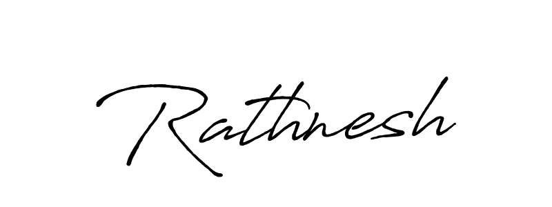 How to make Rathnesh signature? Antro_Vectra_Bolder is a professional autograph style. Create handwritten signature for Rathnesh name. Rathnesh signature style 7 images and pictures png