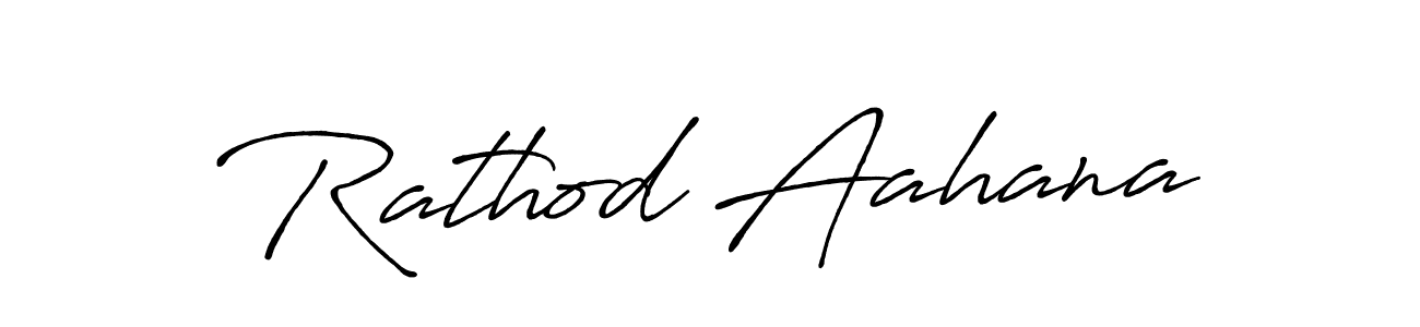 Use a signature maker to create a handwritten signature online. With this signature software, you can design (Antro_Vectra_Bolder) your own signature for name Rathod Aahana. Rathod Aahana signature style 7 images and pictures png