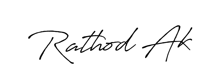 Rathod Ak stylish signature style. Best Handwritten Sign (Antro_Vectra_Bolder) for my name. Handwritten Signature Collection Ideas for my name Rathod Ak. Rathod Ak signature style 7 images and pictures png