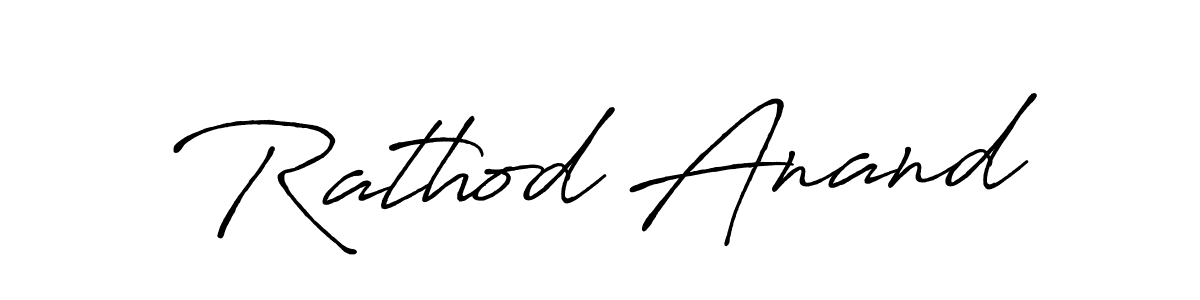 Make a beautiful signature design for name Rathod Anand. Use this online signature maker to create a handwritten signature for free. Rathod Anand signature style 7 images and pictures png