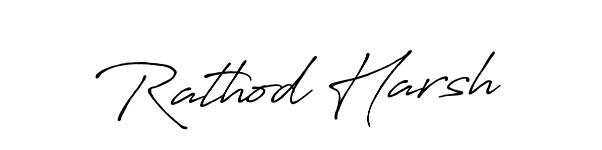 Also we have Rathod Harsh name is the best signature style. Create professional handwritten signature collection using Antro_Vectra_Bolder autograph style. Rathod Harsh signature style 7 images and pictures png