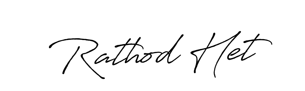 How to make Rathod Het signature? Antro_Vectra_Bolder is a professional autograph style. Create handwritten signature for Rathod Het name. Rathod Het signature style 7 images and pictures png
