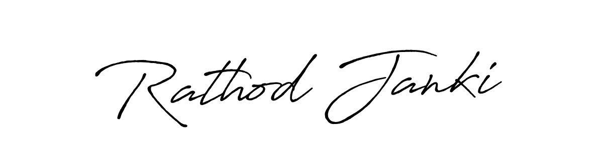 Rathod Janki stylish signature style. Best Handwritten Sign (Antro_Vectra_Bolder) for my name. Handwritten Signature Collection Ideas for my name Rathod Janki. Rathod Janki signature style 7 images and pictures png