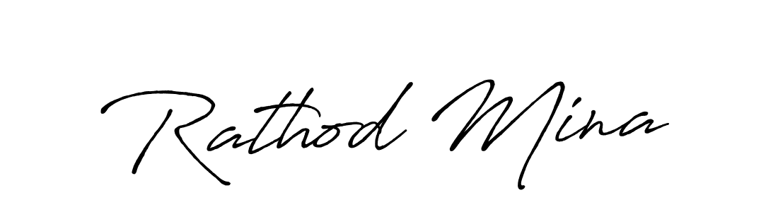 You can use this online signature creator to create a handwritten signature for the name Rathod Mina. This is the best online autograph maker. Rathod Mina signature style 7 images and pictures png