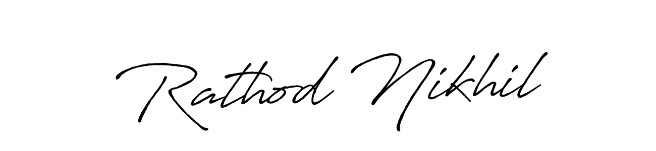 Also we have Rathod Nikhil name is the best signature style. Create professional handwritten signature collection using Antro_Vectra_Bolder autograph style. Rathod Nikhil signature style 7 images and pictures png