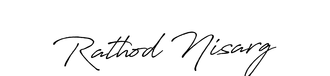 if you are searching for the best signature style for your name Rathod Nisarg. so please give up your signature search. here we have designed multiple signature styles  using Antro_Vectra_Bolder. Rathod Nisarg signature style 7 images and pictures png