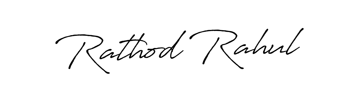 Also we have Rathod Rahul name is the best signature style. Create professional handwritten signature collection using Antro_Vectra_Bolder autograph style. Rathod Rahul signature style 7 images and pictures png