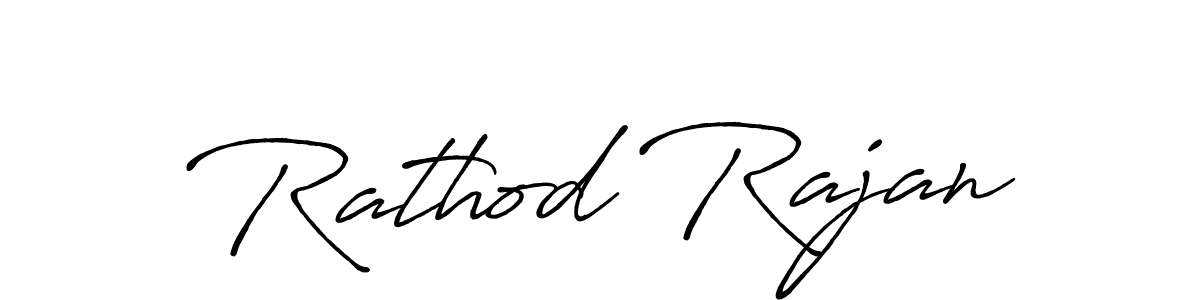 How to make Rathod Rajan signature? Antro_Vectra_Bolder is a professional autograph style. Create handwritten signature for Rathod Rajan name. Rathod Rajan signature style 7 images and pictures png