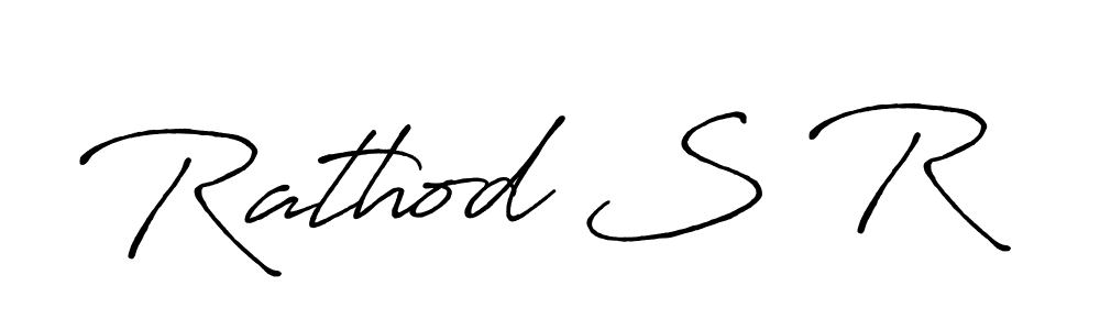 Design your own signature with our free online signature maker. With this signature software, you can create a handwritten (Antro_Vectra_Bolder) signature for name Rathod S R. Rathod S R signature style 7 images and pictures png