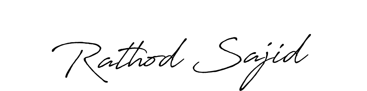 How to make Rathod Sajid signature? Antro_Vectra_Bolder is a professional autograph style. Create handwritten signature for Rathod Sajid name. Rathod Sajid signature style 7 images and pictures png