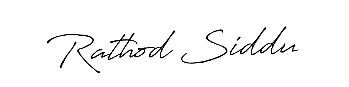 Design your own signature with our free online signature maker. With this signature software, you can create a handwritten (Antro_Vectra_Bolder) signature for name Rathod Siddu. Rathod Siddu signature style 7 images and pictures png