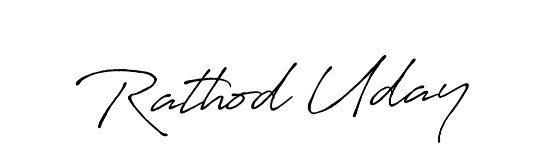 Make a short Rathod Uday signature style. Manage your documents anywhere anytime using Antro_Vectra_Bolder. Create and add eSignatures, submit forms, share and send files easily. Rathod Uday signature style 7 images and pictures png