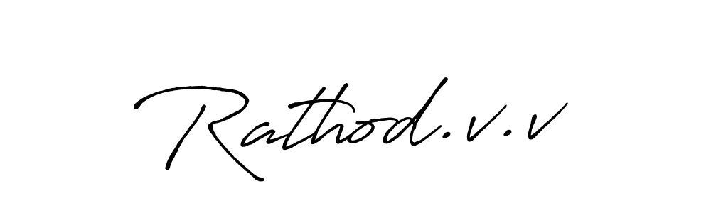 Here are the top 10 professional signature styles for the name Rathod.v.v. These are the best autograph styles you can use for your name. Rathod.v.v signature style 7 images and pictures png