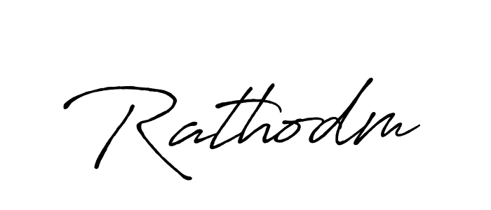 Make a beautiful signature design for name Rathodm. With this signature (Antro_Vectra_Bolder) style, you can create a handwritten signature for free. Rathodm signature style 7 images and pictures png