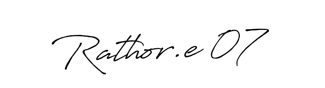 How to make Rathor.e 07 name signature. Use Antro_Vectra_Bolder style for creating short signs online. This is the latest handwritten sign. Rathor.e 07 signature style 7 images and pictures png