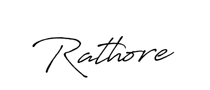 Make a beautiful signature design for name Rathore. With this signature (Antro_Vectra_Bolder) style, you can create a handwritten signature for free. Rathore signature style 7 images and pictures png