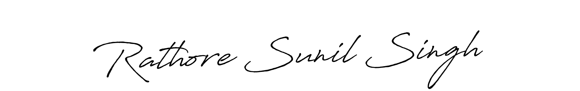 Antro_Vectra_Bolder is a professional signature style that is perfect for those who want to add a touch of class to their signature. It is also a great choice for those who want to make their signature more unique. Get Rathore Sunil Singh name to fancy signature for free. Rathore Sunil Singh signature style 7 images and pictures png