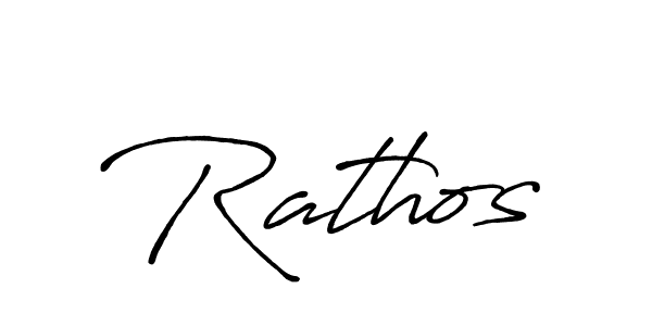 How to make Rathos signature? Antro_Vectra_Bolder is a professional autograph style. Create handwritten signature for Rathos name. Rathos signature style 7 images and pictures png