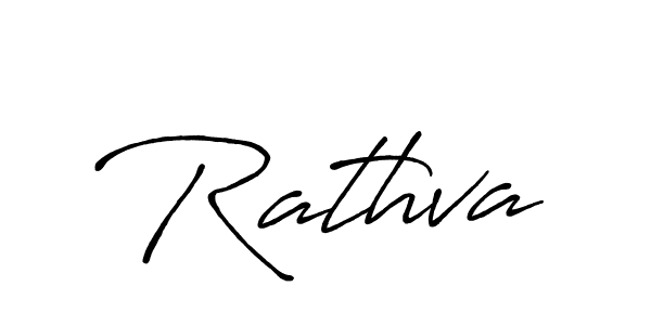 Design your own signature with our free online signature maker. With this signature software, you can create a handwritten (Antro_Vectra_Bolder) signature for name Rathva. Rathva signature style 7 images and pictures png