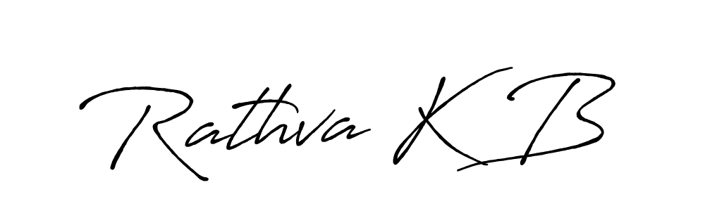 How to make Rathva K B signature? Antro_Vectra_Bolder is a professional autograph style. Create handwritten signature for Rathva K B name. Rathva K B signature style 7 images and pictures png