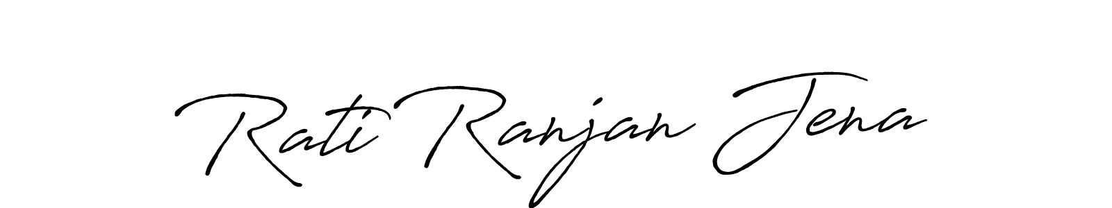 How to make Rati Ranjan Jena name signature. Use Antro_Vectra_Bolder style for creating short signs online. This is the latest handwritten sign. Rati Ranjan Jena signature style 7 images and pictures png