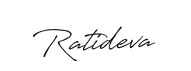 Also we have Ratideva name is the best signature style. Create professional handwritten signature collection using Antro_Vectra_Bolder autograph style. Ratideva signature style 7 images and pictures png